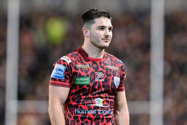 Leigh Leoparları 'ndan Ben McNamara, Betfred Süper Lig 9. Raundunda Leigh Leopards, Catalans Dragons' a karşı Leigh Spor Köyü, Leigh, İngiltere, 26 Nisan 202 'de oynanan maçta gülümsedi.