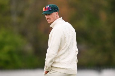 Worcestershire 'dan Adam Hose, Vitality County Şampiyonluk Ligi 1 maçı sırasında Kidderminster Kriket Kulübü' nde Worcestershire-Somerset maçı, Kidderminster, Birleşik Krallık, 26 Nisan 202