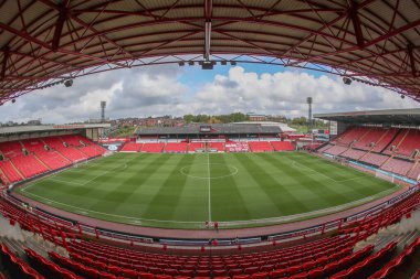 Oakwell 'in Sky Bet Ligi 1 maçı sırasında Oakwell, Barnsley ile Northampton Town arasında 27 Nisan 202' de oynanan genel bir görüntüsü.