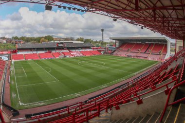 Oakwell 'in Sky Bet Ligi 1 maçı sırasında Oakwell, Barnsley ile Northampton Town arasında 27 Nisan 202' de oynanan genel bir görüntüsü.