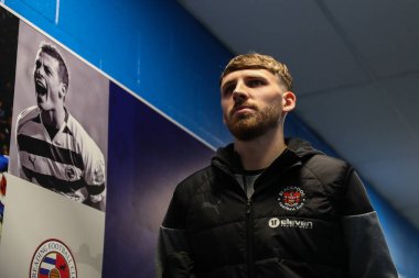 Blackpool 'dan Daniel Grimshaw, 27 Nisan 202' de Birleşik Krallık 'taki Seçkin Araba Kiralama Stadyumu' nda oynanan Sky Bet 1 karşılaşması öncesinde geldi.