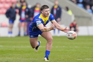 Warrington Wolves 'tan Danny Walker, 27 Nisan 202' de Salford Community Stadyumu 'nda oynanan Salford Red Devils vs Warrington Wolves maçında, Betfred Süper Lig 9.