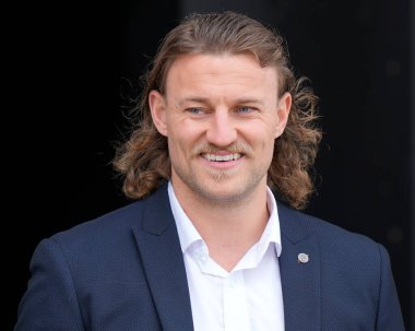 Salford Red Devils takımından Chris Hankinson, 27 Nisan 202 'de Salford Community Stadyumu' nda oynanan Betfred Süper Lig 9. Maçı 'ndan önce stadyuma geldi.