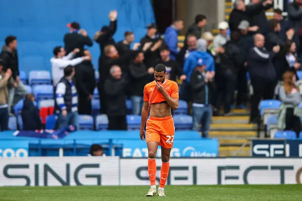 Hamilton Blackpool Reacts His Side Conceding Goal Make Sky Bet — Stock Photo, Image