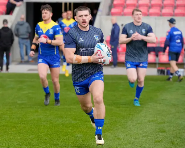 Danny Walker Warrington Wolves Warms Betfred Super League Match Salford — Stock Photo, Image
