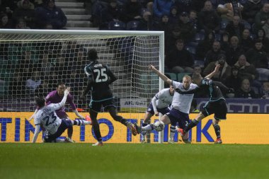 Leicester City 'den Jamie Vardy, 29 Nisan 202' de İngiltere 'nin Deepdale kentinde oynanan Sky Bet Şampiyonası maçında 1-0 berabere kaldı.