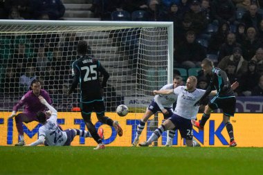 Leicester City 'den Jamie Vardy, 29 Nisan 202' de İngiltere 'nin Deepdale kentinde oynanan Sky Bet Şampiyonası maçında 1-0 berabere kaldı.