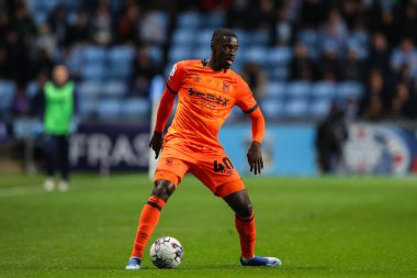 Ipswich Kasabası 'ndan Axel Tuanzebe, 30 Nisan 202' de Coventry City 'nin Coventry Building Society Arena' da Ipswich Town 'a karşı oynadığı Gökyüzü İddia Şampiyonası maçında eylem halinde.