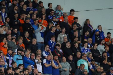 Ipswich Town taraftarları, 30 Nisan 202 'de Coventry City' nin Coventry Building Society Arena 'da Ipswich Town' a karşı oynadığı Sky Bet Şampiyonası maçını izliyor.