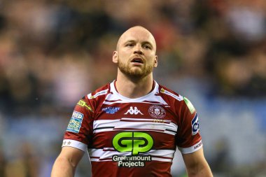 Wigan Warriors 'dan Liam Marshall, Wigan Stadyumu' nda oynanan Wigan Warriors - Wigan Warriors maçında 10. 