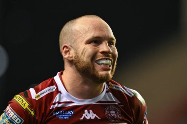 Wigan Warriors 'dan Liam Marshall, Wigan Stadyumu' nda oynanan Wigan Warriors - Wigan Warriors maçında 10. 