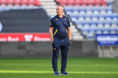 Steve McNamara Katalan Ejderhaları baş antrenörü, 2 Mayıs 2024 'te İngiltere' nin Wigan Stadyumu 'nda oynanan 10. 