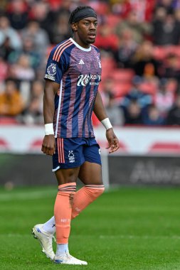 Nottingham Ormanı 'ndan Anthony Elanga Premier League maçı sırasında Sheffield United, Nottingham Ormanı' na karşı Bramall Lane, Sheffield, Birleşik Krallık, 4 Mayıs 2024 