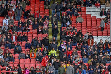 Bramall Lane 'deki boş koltuklar Premier Lig maçı sırasında Sheffield United, Nottingham Forest' a karşı Bramall Lane, Sheffield, Birleşik Krallık, 4 Mayıs 2024 