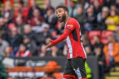 Sheffield United 'tan Jayden Bogle Premier League maçı sırasında Sheffield United Nottingham Forest' a karşı Bramall Lane, Sheffield, Birleşik Krallık, 4 Mayıs 2024 