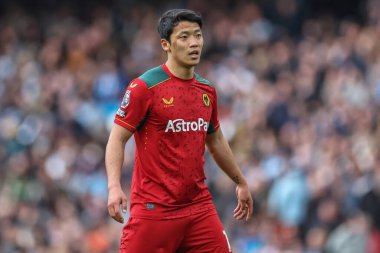Hwang Hee-Chan of Wolverhampton Wanderers during the Premier League match Manchester City vs Wolverhampton Wanderers at Etihad Stadium, Manchester, United Kingdom, 4th May 2024 clipart