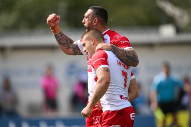 Hull KR 'dan Mikey Lewis, 4 Mayıs 2024' te İngiltere 'nin Hull kentindeki Kingston' da oynanan Sewell Group Craven Park 'ta oynanan 10.