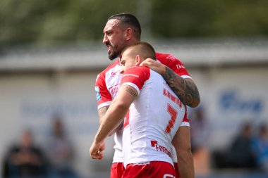 Hull KR 'dan Mikey Lewis, 4 Mayıs 2024' te İngiltere 'nin Hull kentindeki Kingston' da oynanan Sewell Group Craven Park 'ta oynanan 10.