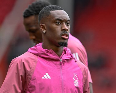 Nottingham Ormanı 'ndan Callum Hudson-Odoi Premier Lig karşılaşmasında Sheffield United, Nottingham Ormanı' na karşı Bramall Lane, Sheffield, Birleşik Krallık 'ta 4 Mayıs 2024' te oynanan ön hazırlık maçında ısındı. 