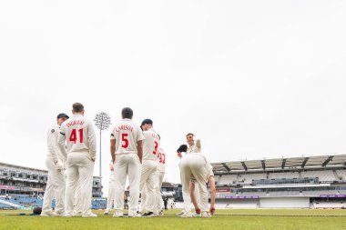 Glamorgan oyuncuları 3 Mayıs 2024 'te Headingley Cricket Ground, Leeds, İngiltere' de oynanan 2.