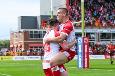 Hull KR 'dan Jack Broadbent, 4 Mayıs 2024' te İngiltere 'nin Hull kenti Kingston' da oynanan Sewell Group Craven Park 'ta oynanan 10.