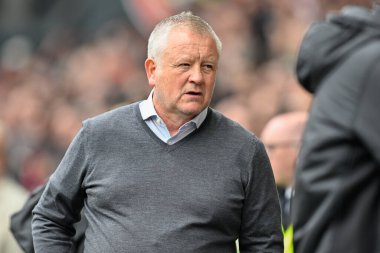 Sheffield United 'ın Chris Wilder teknik direktörü Premier League maçında Sheffield United, Nottingham Forest' a karşı Bramall Lane, Sheffield, İngiltere, 4 Mayıs 2024 