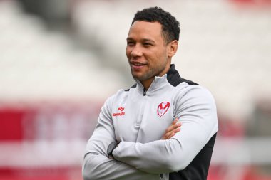 St. Helens 'den Moses Mbye, 4 Mayıs 2024' te İngiltere 'nin Hull kentindeki Kingston' da oynanan Sewell Group Craven Park 'ta oynanan 10.