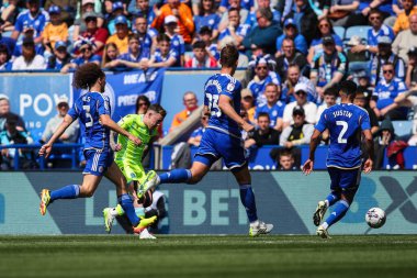 Blackburn Rovers 'dan Sammie Szmodics, 4 Mayıs 2024' te King Power Stadyumu, Leicester, İngiltere 'de oynanan Leicester City - Blackburn Rovers maçında 1-0 berabere kaldı.