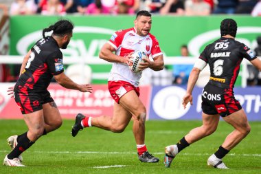 Hull KR takımından Ryan Hall, 4 Mayıs 2024 'te İngiltere' nin Hull kentinde oynanan Sewell Group Craven Park 'ta oynanan 10.