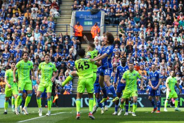 Leicester City 'nin Wout Faes' i 4 Mayıs 2024 'te King Power Stadyumu' nda Leicester City ile Blackburn Rovers arasındaki Sky Bet Şampiyonası maçında gol atma şansına sahip.