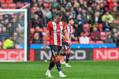 Sheffield United 'dan üzgün bir Jack Robinson Premier League maçı sırasında Sheffield United Nottingham Forest' a karşı Bramall Lane, Sheffield, İngiltere, 4 Mayıs 2024 