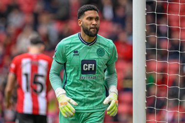 Sheffield United 'dan Wes Foderingham Premier League maçı sırasında Sheffield United ile Nottingham Forest Bramall Lane, Sheffield, Birleşik Krallık' ta karşı karşıya geldi. 