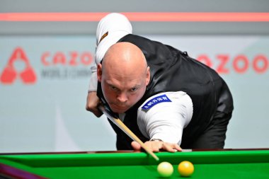 Stuart Bingham, Cazoo Dünya Şampiyonası 'nda 2024 Crucible Tiyatrosu, Sheffield, İngiltere' de 3 Mayıs 2024 'te atış yaptı.