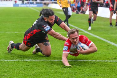 Hull KR 'dan Jez Litten, 4 Mayıs 2024' te İngiltere 'nin Hull kenti Kingston' da oynanan Sewell Group Craven Park 'ta oynanan 10.