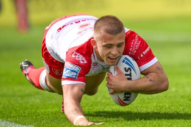 Hull KR 'dan Mikey Lewis, 4 Mayıs 2024' te İngiltere 'nin Hull kentindeki Kingston' da oynanan Sewell Group Craven Park 'ta oynanan 10.