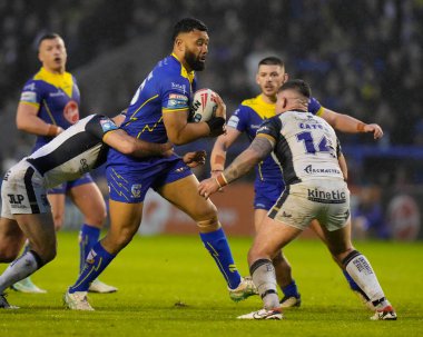 Warrington Wolves takımından Zane Musgrove, 3 Mayıs 2024 'te Warrington, Warrington' daki Halliwell Jones Stadyumu 'nda oynanan 10.