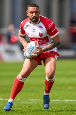 Hull KR 'dan Elliot Minchella, 4 Mayıs 2024' te İngiltere 'nin Hull kentinde oynanan Sewell Group Craven Park' ta oynanan 10. Betfred Süper Lig karşılaşmasında Hull KR ile St Helens karşılaşacak.
