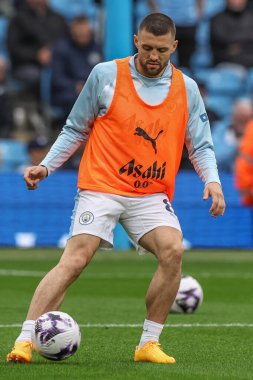 Manchester City 'den Mateo Kovai Premier League maçı sırasında Bramall Lane, Sheffield, İngiltere' de oynanan Sheffield United-Nottingham Forest maçında ısınma turunda