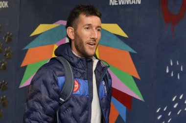 Warrington Wolves 'tan Stefan Ratchford, 3 Mayıs 2024' te Warrington, İngiltere 'deki Halliwell Jones Stadyumu' nda oynanan Warrington Wolves vs Hull FC maçından önce stadyuma vardı.