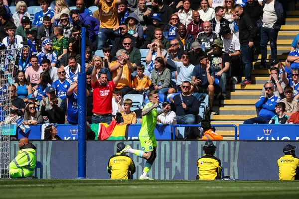 Blackburn Rovers 'dan Sammie Szmodics, 4 Mayıs 2024' te King Power Stadyumu, Leicester, İngiltere 'de oynanan Leicester City - Blackburn Rovers maçında 0-2' lik skorla gol attı.
