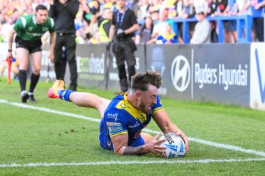 Warrington Wolves 'tan Matty Ashton, 9 Mayıs 2024' te Warrington, İngiltere 'deki Halliwell Jones Stadyumu' nda oynanan 11.