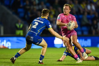 Hull KR 'dan Jez Litten, 9 Mayıs 2024' te İngiltere 'nin Warrington şehrinde oynanan 11. Betfred Süper Lig karşılaşmasında Warrington Wolves ve Hull KR' a karşı oynuyor.