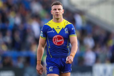 Warrington Wolves 'tan George Williams 11. Betfred Süper Lig karşılaşmasında Warrington Wolves, Hull KR' a karşı Halliwell Jones Stadyumu, Warrington, İngiltere, 9 Mayıs 2024