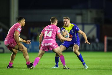 Warrington Wolves 'tan James Harrison 11. Betfred Süper Lig karşılaşmasında Warrington Wolves, Hull KR' a karşı Halliwell Jones Stadyumu, Warrington, İngiltere, 9 Mayıs 2024