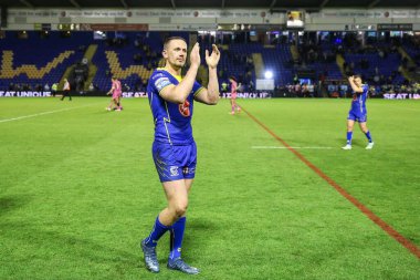Warrington Wolves takımından Ben Currie, 9 Mayıs 2024 'te Warrington, İngiltere' deki Halliwell Jones Stadyumu 'nda oynanan 11.