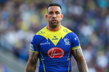 Warrington Wolves 'tan Paul Vaughan 11. Betfred Süper Lig karşılaşmasında Warrington Wolves, Hull KR' a karşı Halliwell Jones Stadyumu, Warrington, Birleşik Krallık, 9 Mayıs 2024