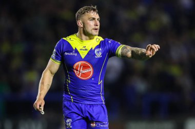 Warrington Wolves 'tan Sam Powell, 9 Mayıs 2024' te Warrington, İngiltere 'deki Halliwell Jones Stadyumu' nda oynanan 11.