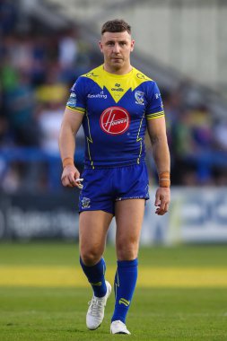 Warrington Wolves 'tan George Williams 11. Betfred Süper Lig karşılaşmasında Warrington Wolves, Hull KR' a karşı Halliwell Jones Stadyumu, Warrington, İngiltere, 9 Mayıs 2024