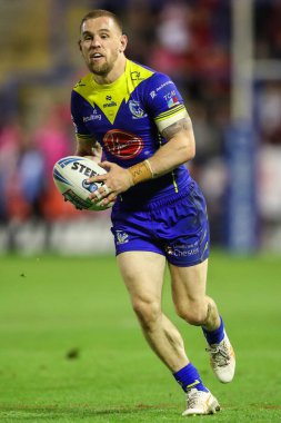 Warrington Wolves 'tan Matt Dufty 11. Betfred Süper Lig karşılaşmasında Warrington Wolves, Hull KR' a karşı Halliwell Jones Stadyumu, Warrington, İngiltere, 9 Mayıs 2024