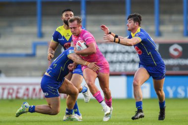 Hull KR 'dan Jez Litten, 9 Mayıs 2024' te İngiltere 'nin Warrington kentinde oynanan 11. Betfred Süper Lig karşılaşmasında, Warrington Wolves vs Hull KR' a karşı oynuyor.